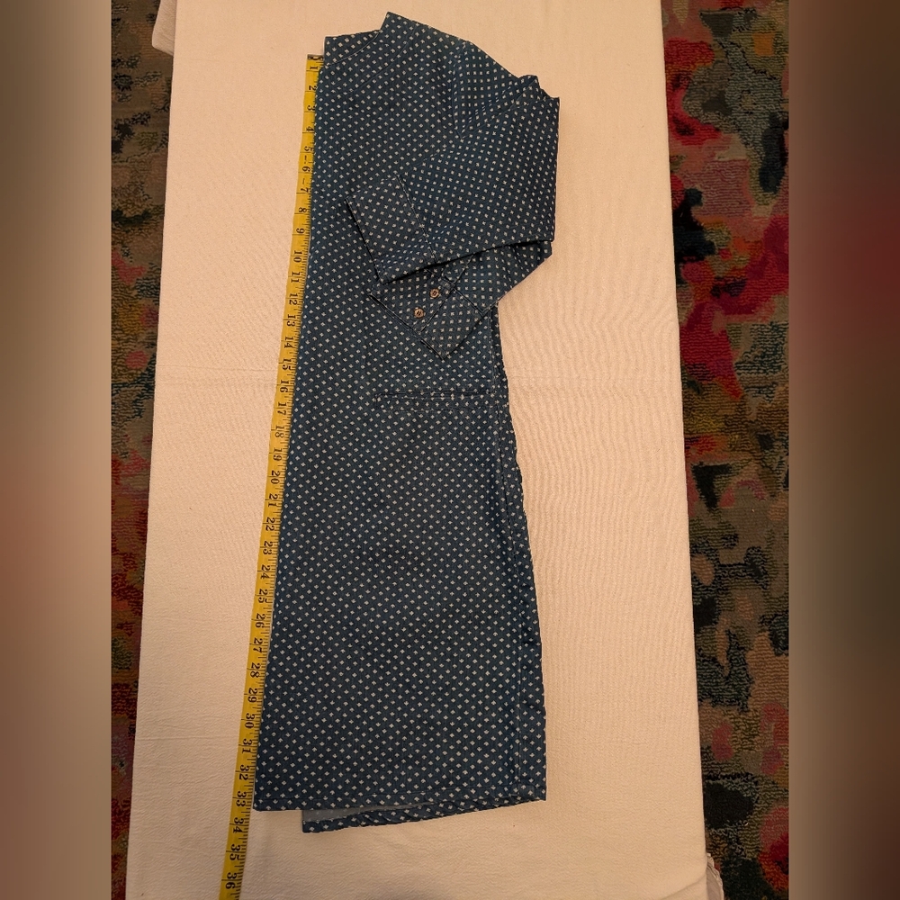 Blue Cotton Dress - Picture 4 of 7